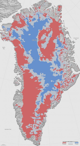 Illustration for article titled There's Something Strange Happening at the Bottom of the Greenland Ice Sheet
